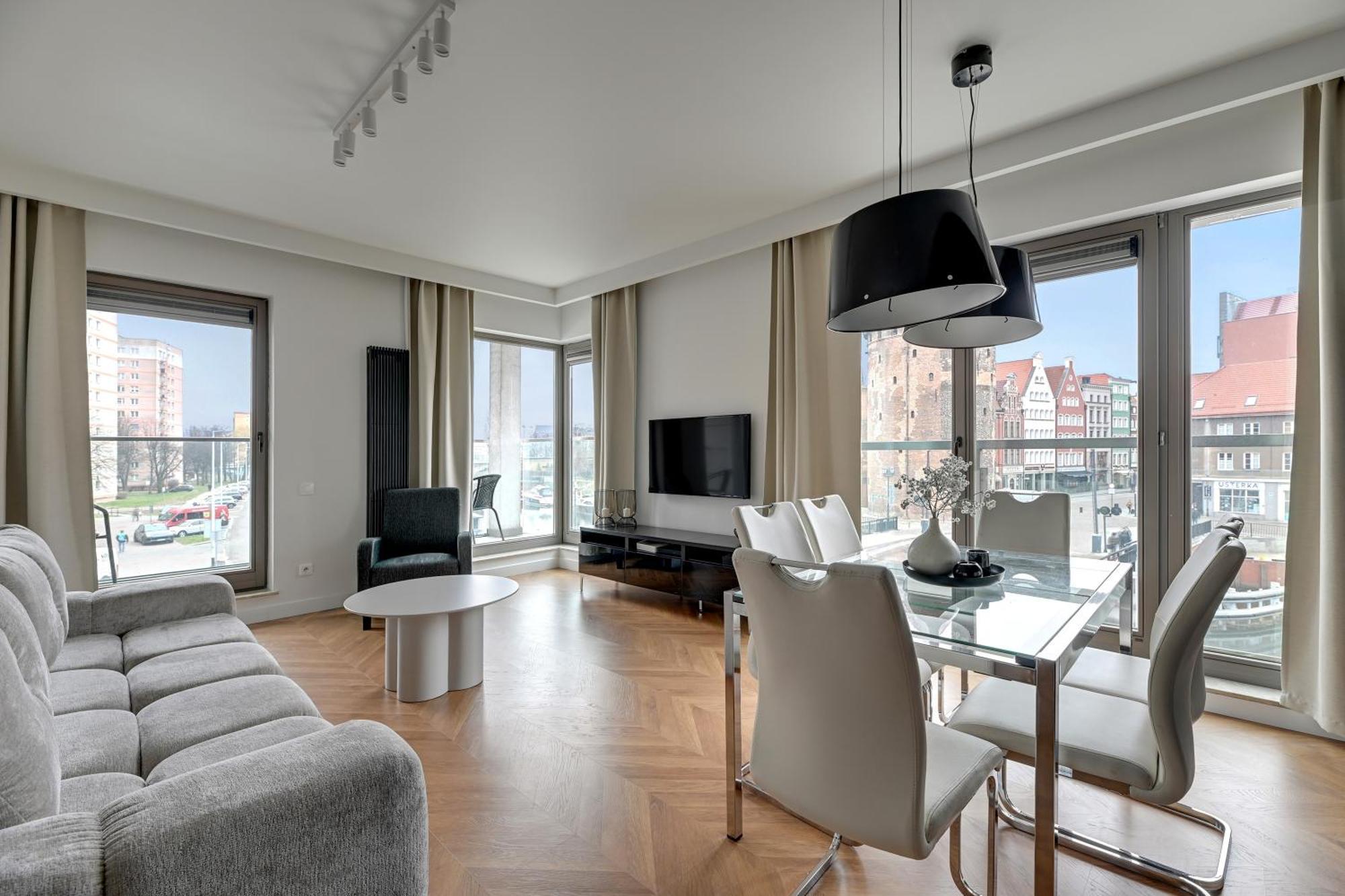 Waterlane Riverside - Spa, Pool, Gym & Parking By Downtown Apartments Gdansk Exterior foto