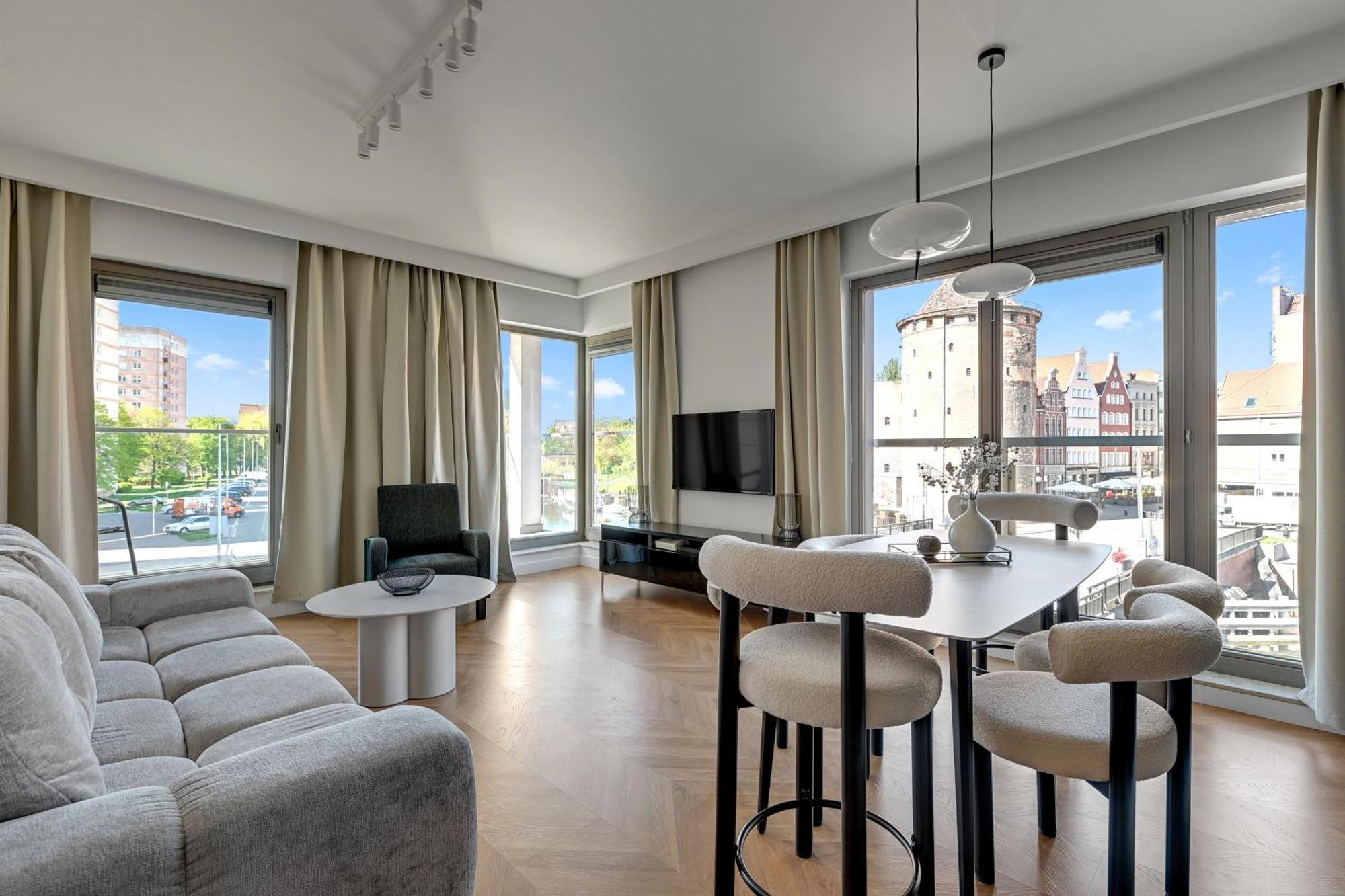 Waterlane Riverside - Spa, Pool, Gym & Parking By Downtown Apartments Gdansk Exterior foto