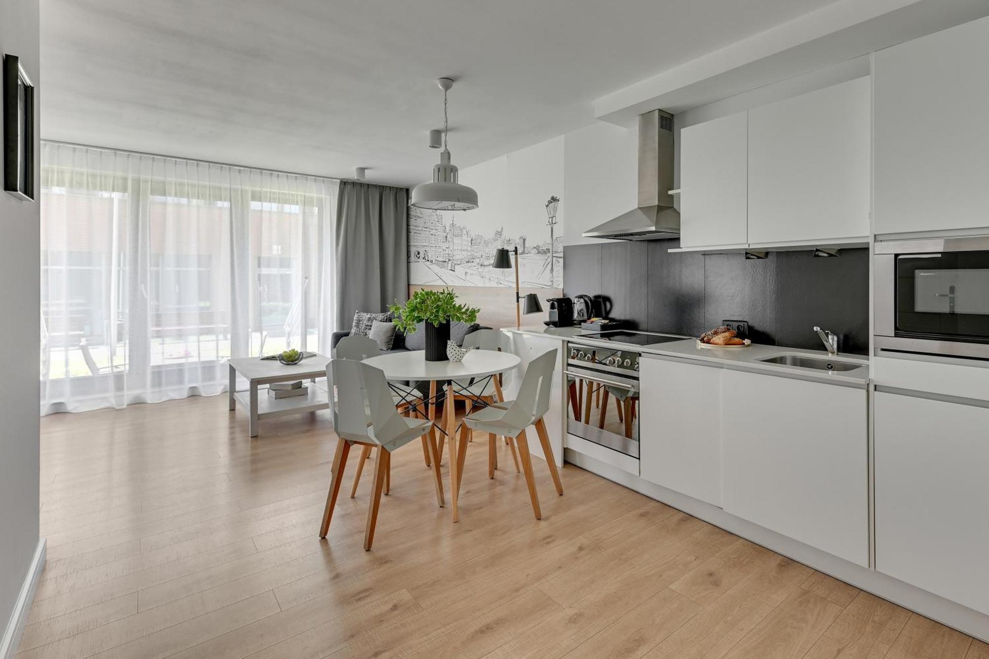 Waterlane Riverside - Spa, Pool, Gym & Parking By Downtown Apartments Gdansk Habitación foto